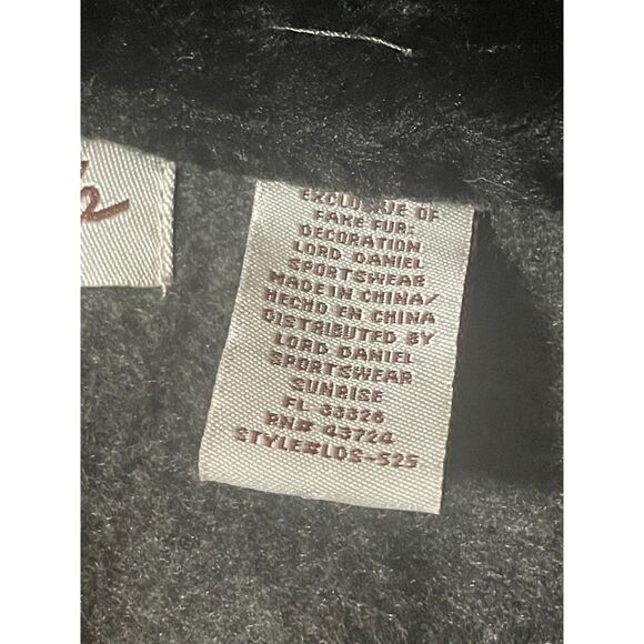 Le Moda Faux Fur Collar Toggle Cape Coat Gray Fleece Poncho One Size - Picture 11 of 11